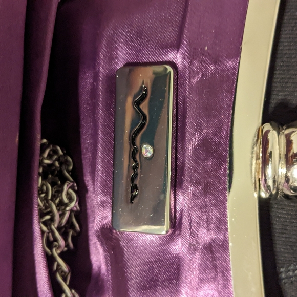 Nina Purple Sparkle Clutch - Picture 5 of 5